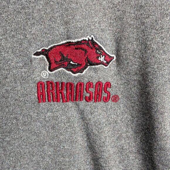 Razorbacks Shirt Mens Extra Large Gray University of Arkansas Polo Hogs Preppy - Picture 5 of 8